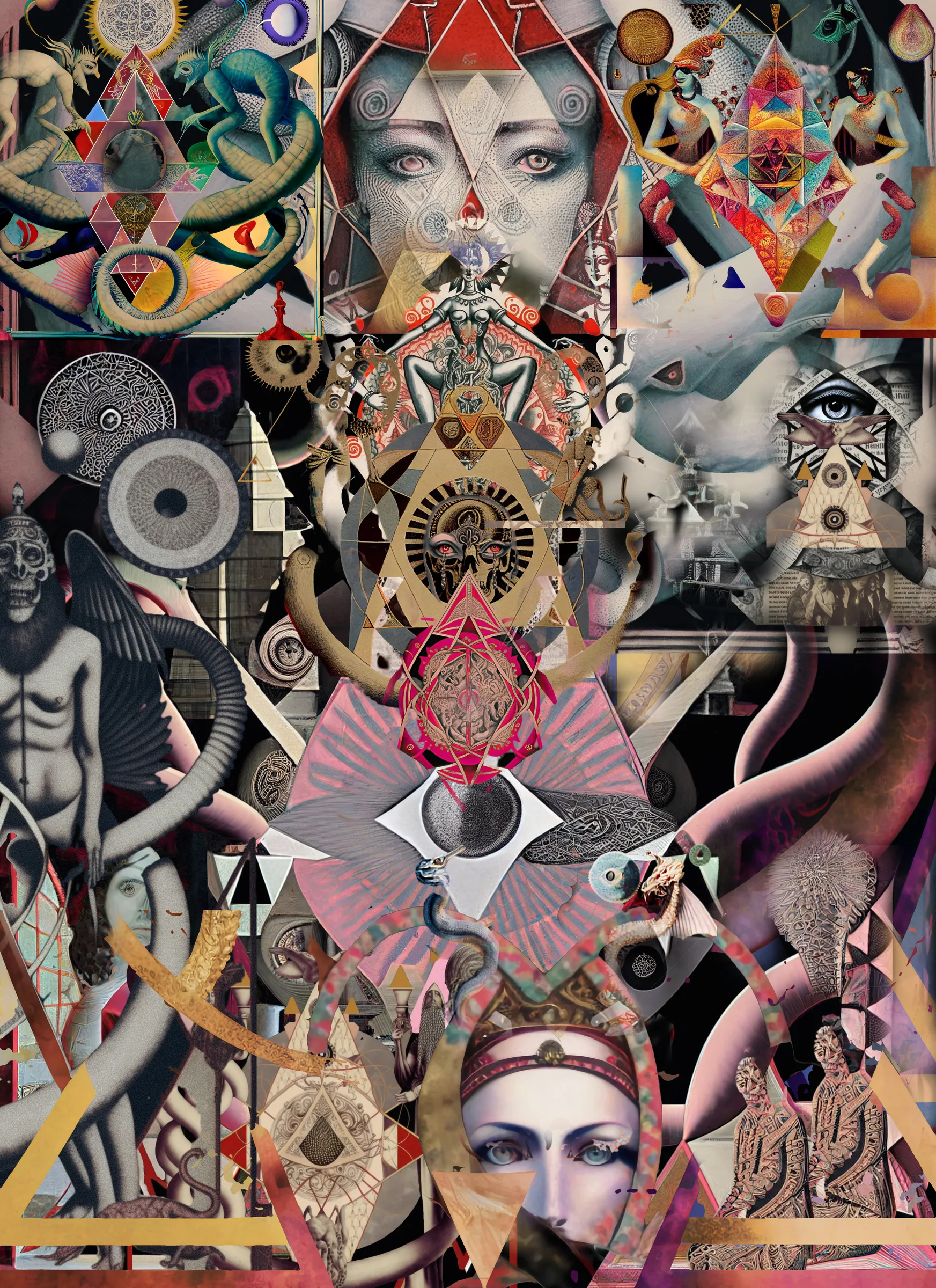 Collage: Shadowwork 3, The Descent Through the Feminine.