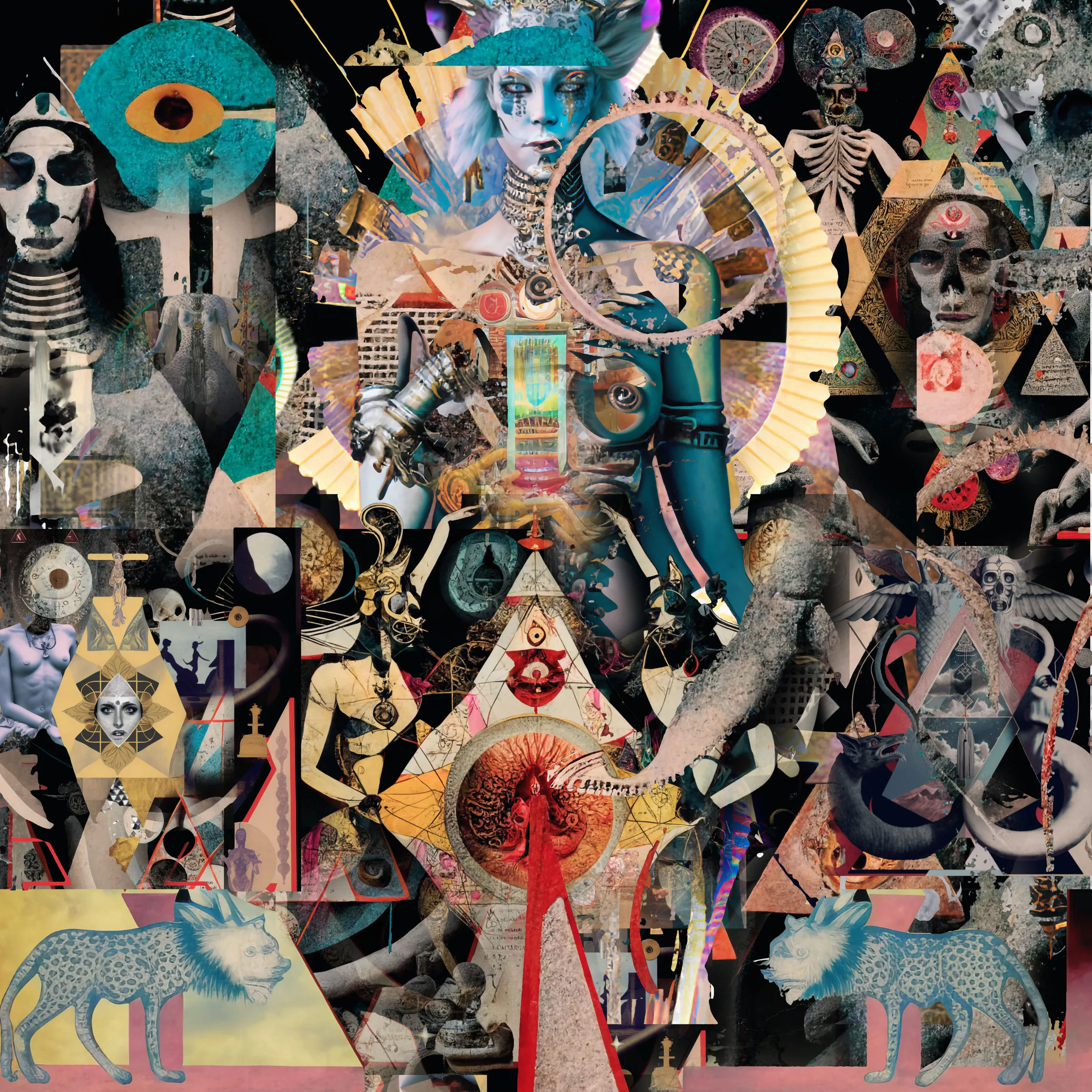 Collage: Shadowwork 4, The Bloody Buddha.