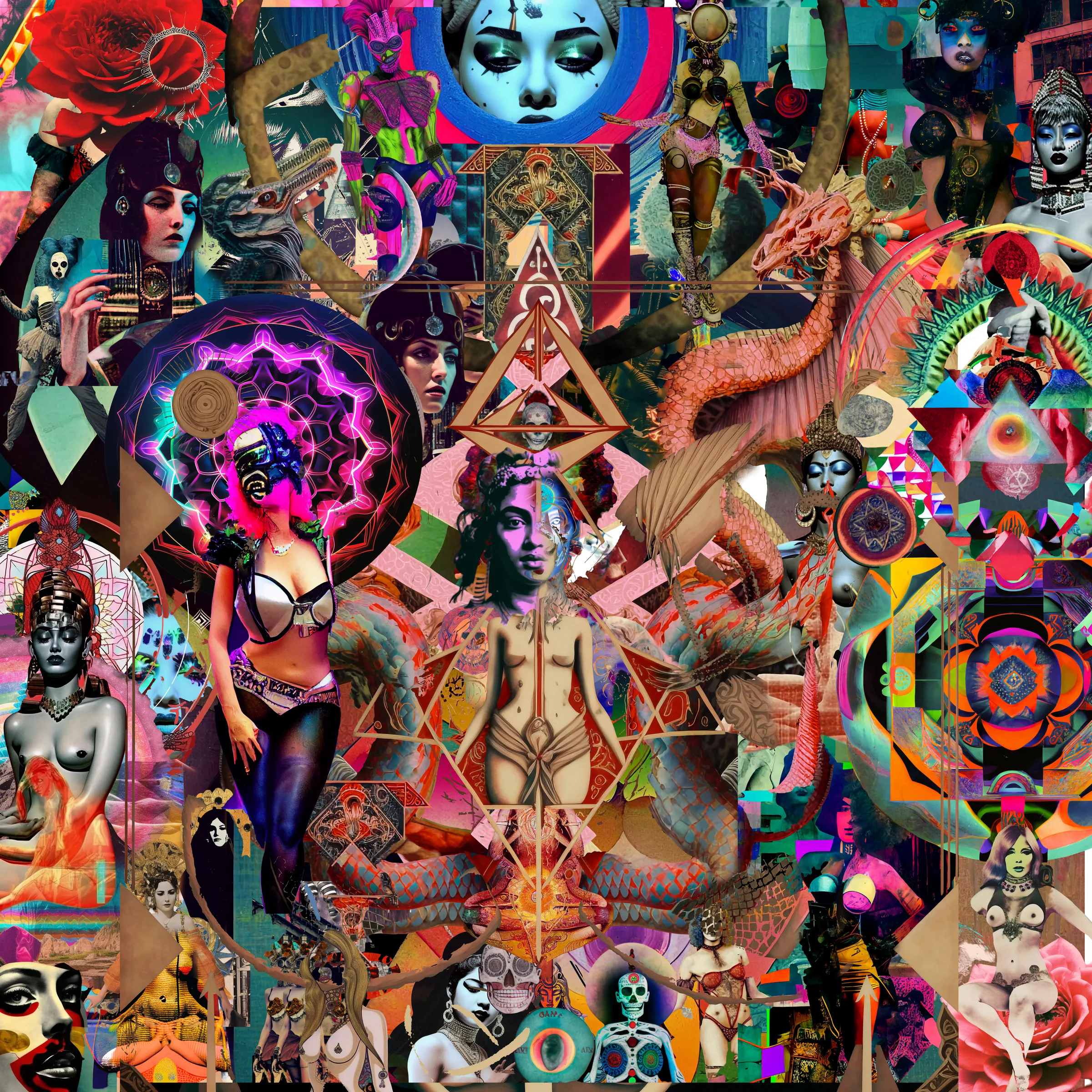 Collage: Babalon, The Cosmic Anima.